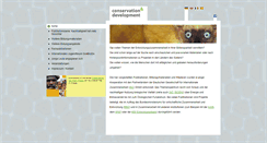 Desktop Screenshot of conservation-development.net